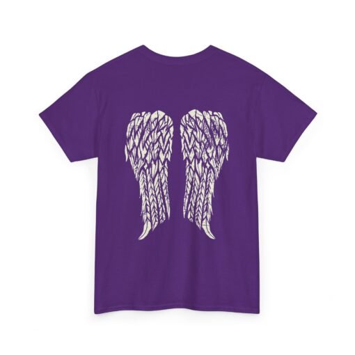 🖤👼 Gothic Angel Wings Unisex T-Shirt – Dark Grace from Behind - Image 14