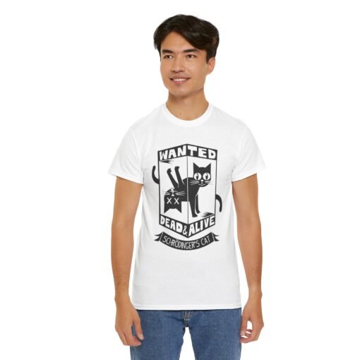 📦🐱 Schrödinger’s Cat Unisex T-Shirt – Wanted: Dead and Alive - Image 7