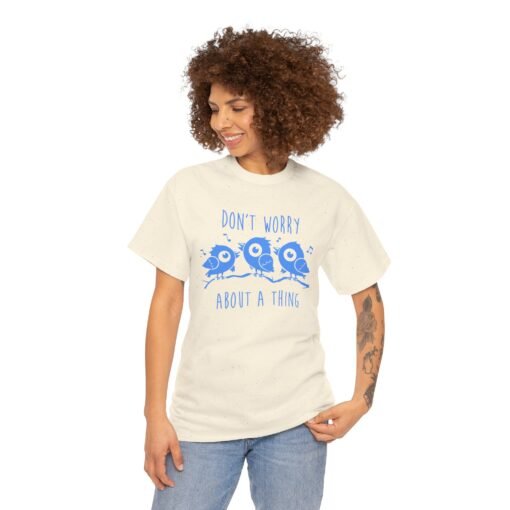 🐦🎶 Don’t Worry Unisex T-Shirt – Three Little Birds, One Big Vibe - Image 2