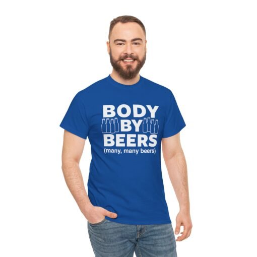🍻💪 Body By Beers Unisex T-Shirt – Fueled by Foam & Fun - Image 3
