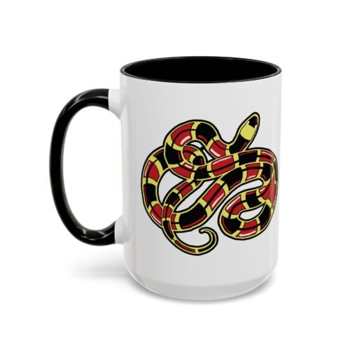 Curled Coral Snake Color Accent Mug – Bold & Wild - Image 16