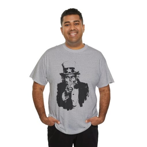 🧟‍♂️🇺🇸 Zombie Uncle Sam Unisex T-Shirt – He Wants Your Brains! - Image 5