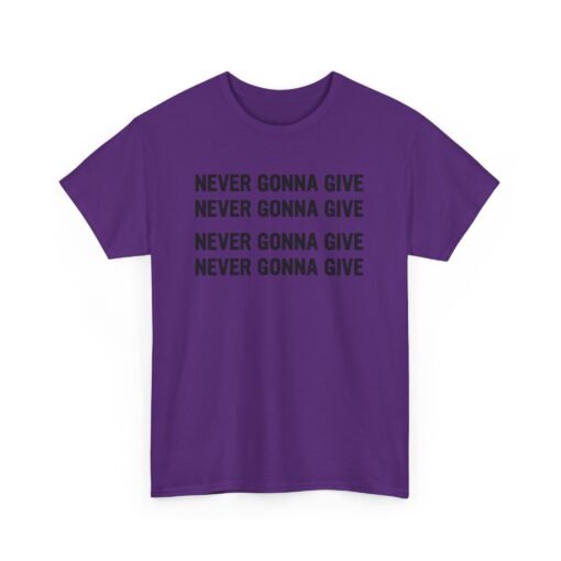 "Never Gonna Give" Loop Lyric Unisex T-Shirt – Rickrolled in Style - Image 17