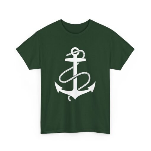 Anchored in Style – Unisex Nautical Anchor Tee - Image 15
