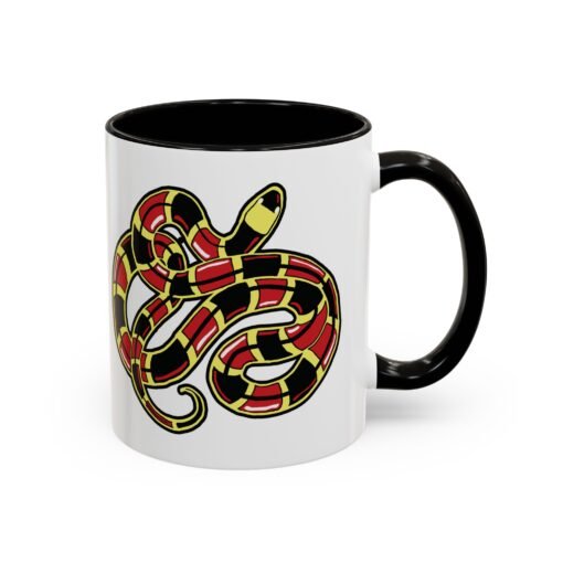 Curled Coral Snake Color Accent Mug – Bold & Wild - Image 7