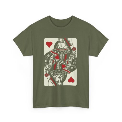 "Queen of Hearts" Unisex T-Shirt – Classic Playing Card Style - Image 18
