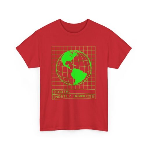 Mostly Harmless – Unisex Earth Retro Computer Tee - Image 21