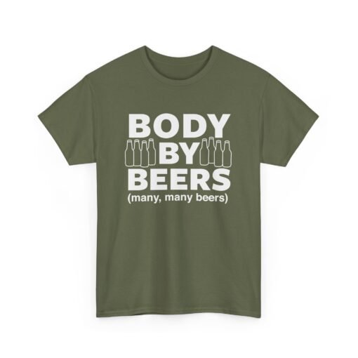 🍻💪 Body By Beers Unisex T-Shirt – Fueled by Foam & Fun - Image 14