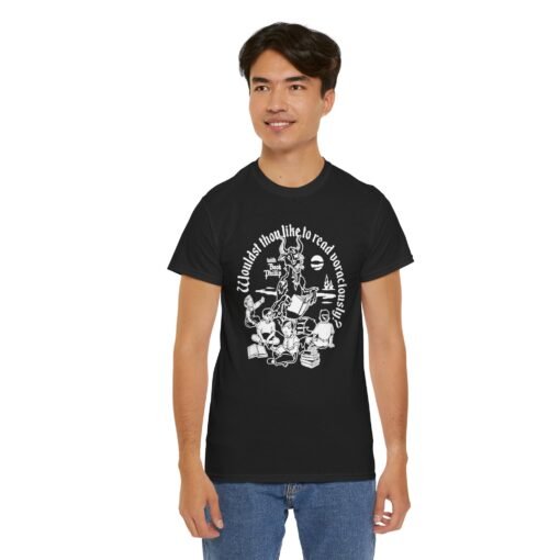 📚🐐 "Wouldst Thou Like to Read Voraciously with Book Philip?" Unisex T-Shirt - Image 7