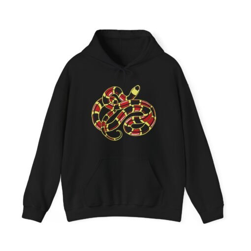 Curled Coral Snake Unisex Hoodie – Bold & Venomous Style - Image 17