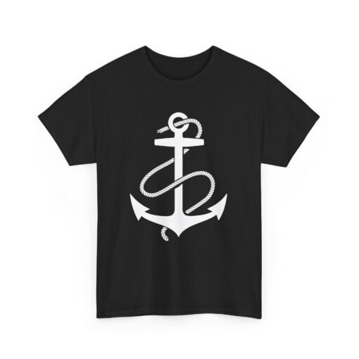 Anchored in Style – Unisex Nautical Anchor Tee - Image 11