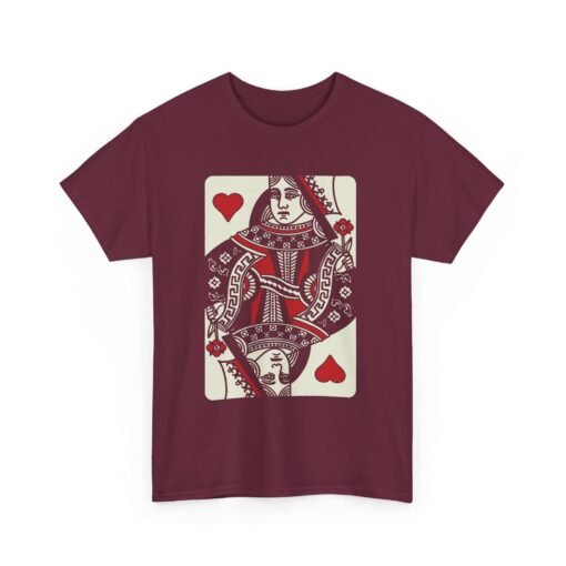 "Queen of Hearts" Unisex T-Shirt – Classic Playing Card Style - Image 12