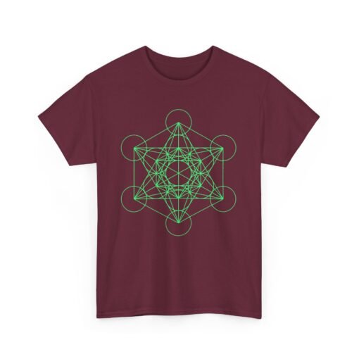 Metatron's Cube Diagram | Unisex | Heavy Cotton | T-Shirt | Math | Geometry - Image 12