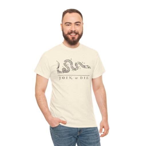 🇺🇸🐍 Join or Die Unisex T-Shirt – Classic Patriot Vibes - Image 5