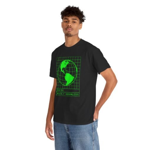 Mostly Harmless – Unisex Earth Retro Computer Tee - Image 5