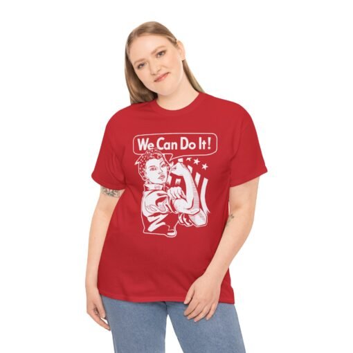 💪🌟 We Can Do It! Unisex T-Shirt – Classic Strength, Timeless Style - Image 4