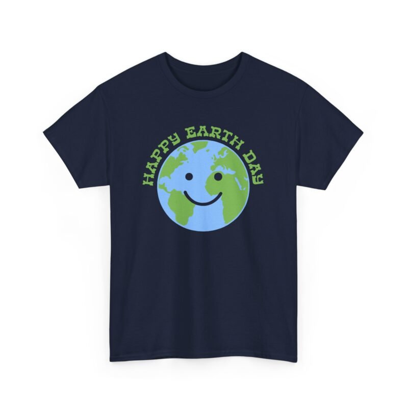 "Happy Earth Day" Smiling Planet Unisex T-Shirt