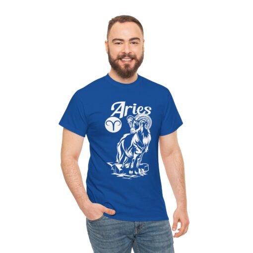 Aries Unisex T-Shirt – Bold Zodiac Energy - Image 3
