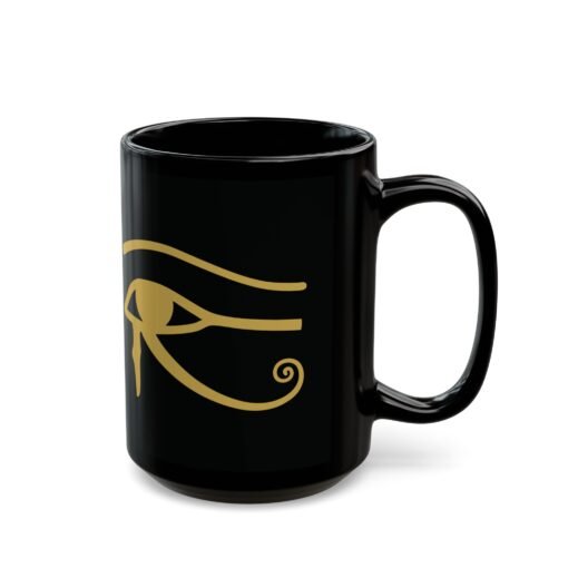 Eye of Horus Black Mug – Ancient Protection & Timeless Style - Image 8