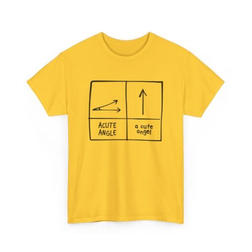 Acute Angle / A Cute Angel Unisex T-Shirt – Geeky Pun Perfection - Image 11