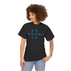 Alternative view of 🧪🥂 Alcohol Molecule Unisex T-Shirt – Science Meets Spirits