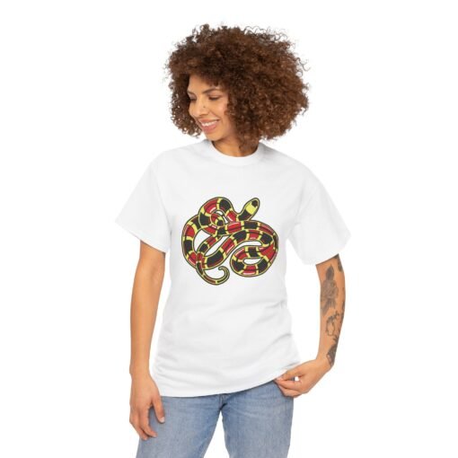 🐍🔥 Curled Coral Snake Unisex T-Shirt – Dangerously Stylish, Naturally Bold - Image 5