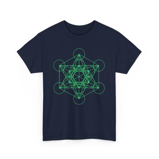 Metatron's Cube Diagram | Unisex | Heavy Cotton | T-Shirt | Math | Geometry - Image 19