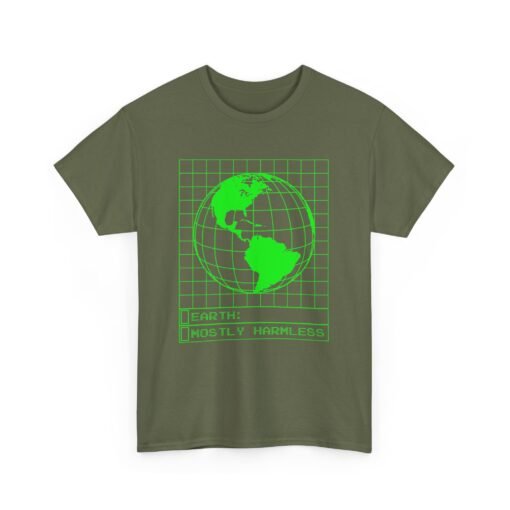 Mostly Harmless – Unisex Earth Retro Computer Tee - Image 13