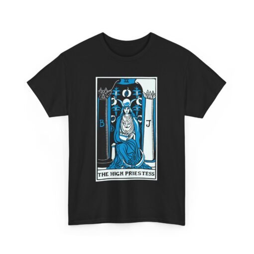 🌙🔮 The High Priestess Tarot Card Unisex T-Shirt – Channel Inner Wisdom - Image 11