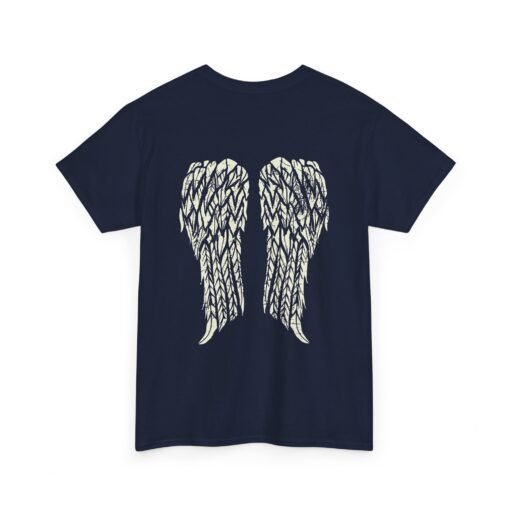 🖤👼 Gothic Angel Wings Unisex T-Shirt – Dark Grace from Behind - Image 13