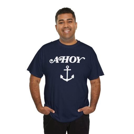 ⚓️ Ahoy Unisex T-Shirt – Drop Anchor in Style - Image 6