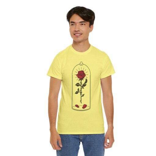🌹✨ Enchanted Rose Unisex T-Shirt – Timeless Beauty, Captured in Glass - Image 7