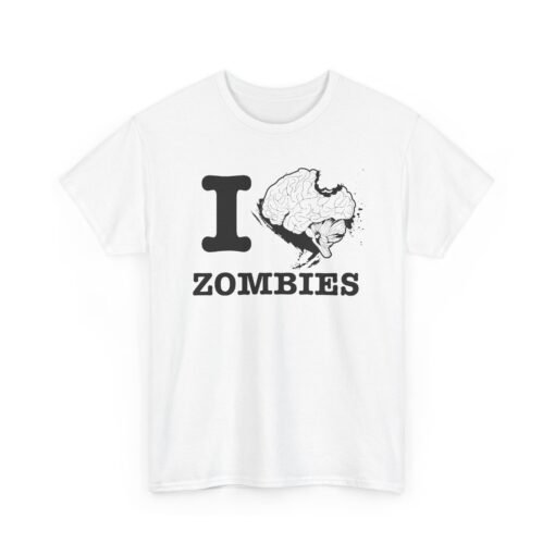 🧠❤️‍🔥 I Love Zombies Unisex T-Shirt – Brains Are the Way to the Heart - Image 10
