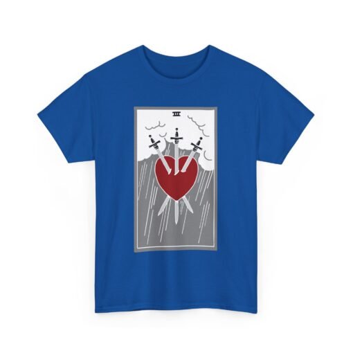 🖤🔮 Three of Swords Unisex T-Shirt – Heartbreak Meets Mysticism - Image 17
