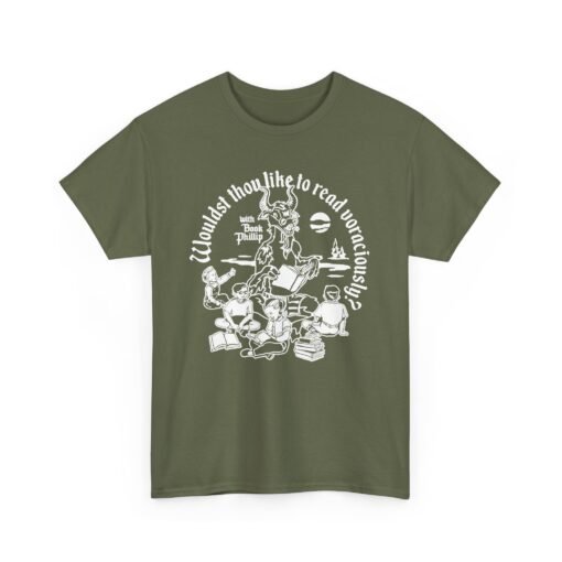 📚🐐 "Wouldst Thou Like to Read Voraciously with Book Philip?" Unisex T-Shirt - Image 13