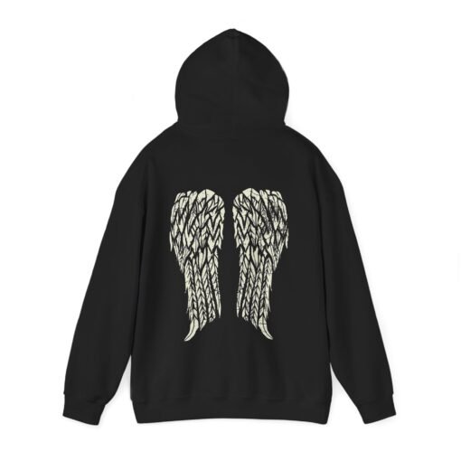 Gothic Angel Wings Unisex Hoodie – Dark & Divine