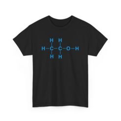 🧪🥂 Alcohol Molecule Unisex T-Shirt – Science Meets Spirits