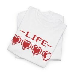 Alternative view of ❤️🕹 LIFE Unisex T-Shirt – 8-Bit Health, Full Power Style
