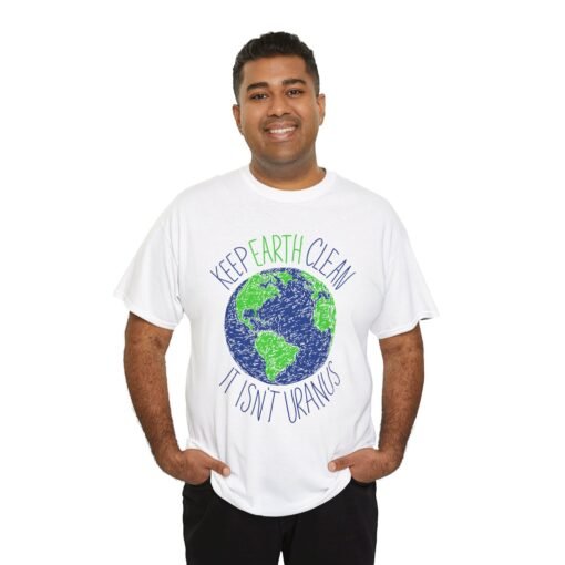 Keep Earth Clean, It’s Not Uranus" Unisex T-Shirt – Planet-Friendly Pun - Image 5