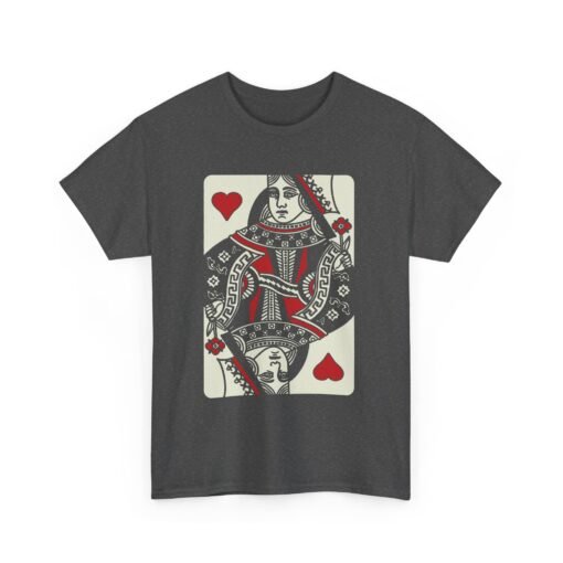 "Queen of Hearts" Unisex T-Shirt – Classic Playing Card Style - Image 11