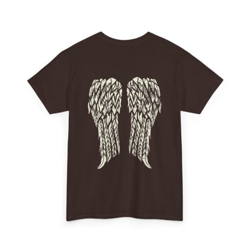🖤👼 Gothic Angel Wings Unisex T-Shirt – Dark Grace from Behind - Image 10