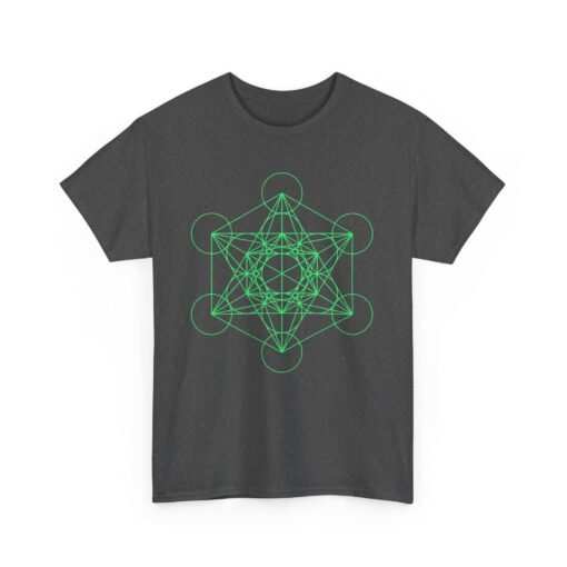 Metatron's Cube Diagram | Unisex | Heavy Cotton | T-Shirt | Math | Geometry - Image 16