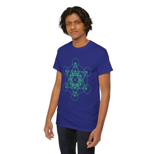 Metatron's Cube Diagram | Unisex | Heavy Cotton | T-Shirt | Math | Geometry - Image 6