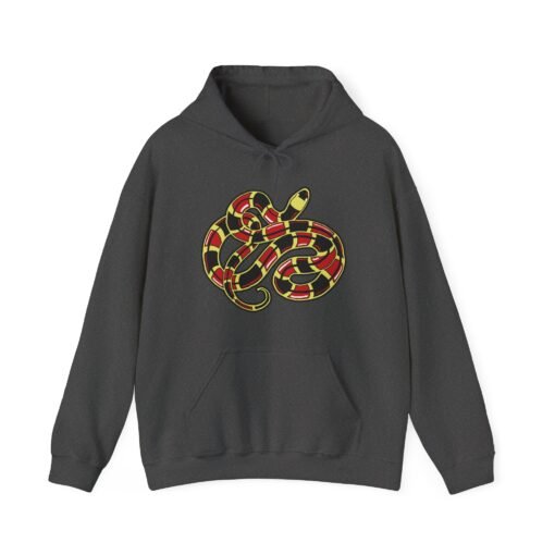 Curled Coral Snake Unisex Hoodie – Bold & Venomous Style - Image 18
