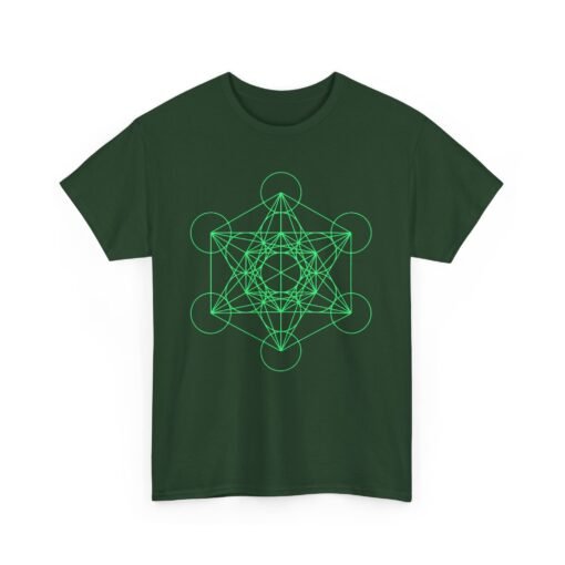 Metatron's Cube Diagram | Unisex | Heavy Cotton | T-Shirt | Math | Geometry - Image 15