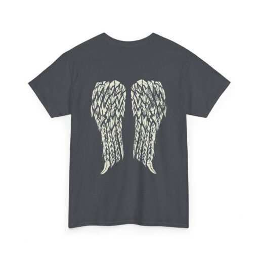 🖤👼 Gothic Angel Wings Unisex T-Shirt – Dark Grace from Behind - Image 16