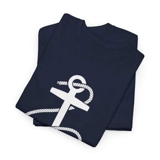 Anchored in Style – Unisex Nautical Anchor Tee - Image 2