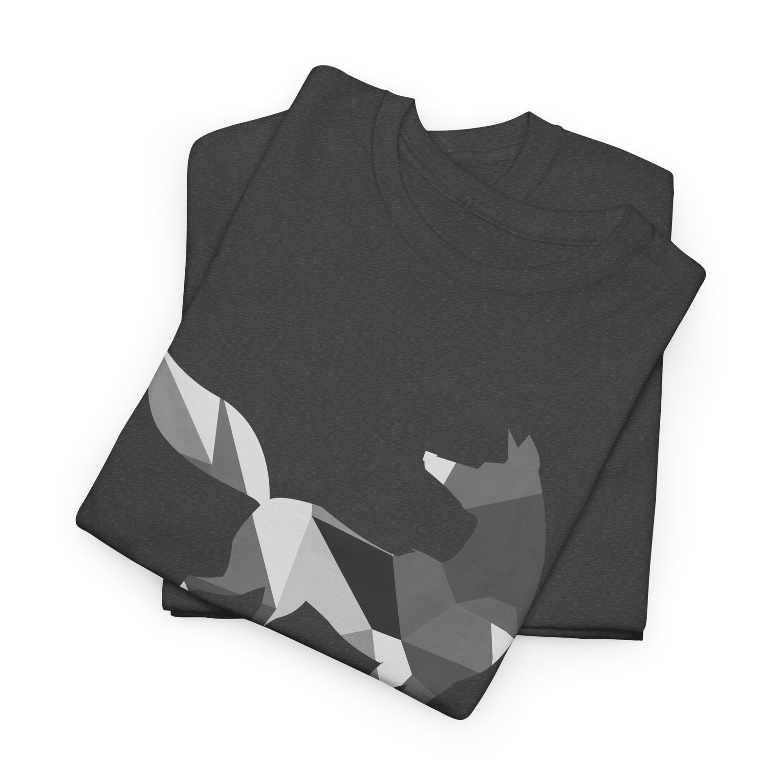 πΊπ· Polygon Grey Wolf Unisex T-Shirt β Wild Spirit, Modern Edge - Image 2