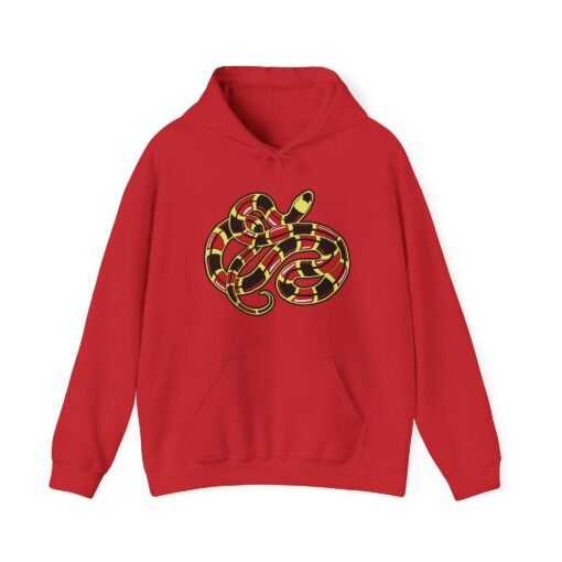 Curled Coral Snake Unisex Hoodie – Bold & Venomous Style - Image 23