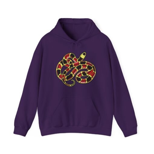 Curled Coral Snake Unisex Hoodie – Bold & Venomous Style - Image 22